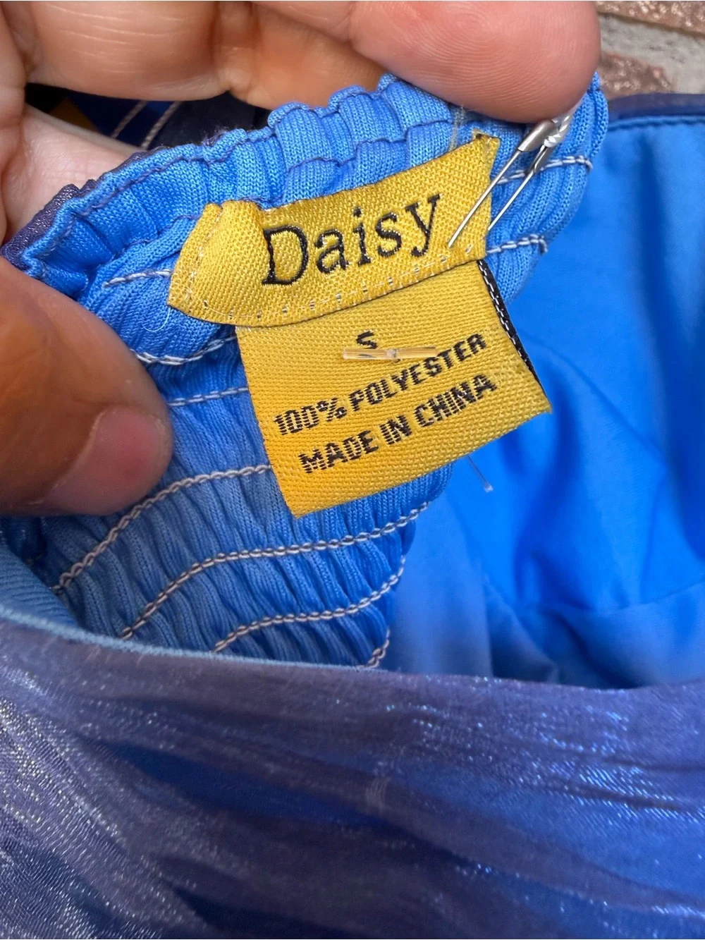 Daisy Layered Ruffle Dress in Blue Ombre Size S (NWT) - Picture 5 of 6